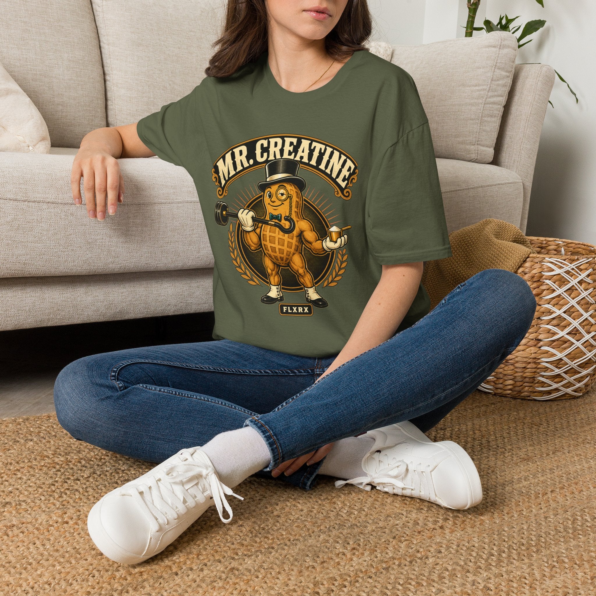 Mr. Creatine T-Shirt Vintage Gym Protein Fitness Tee